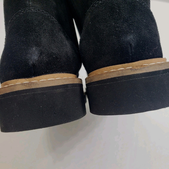 JACK ROGERS Womens Black Heel Pull-Tab Margot Almond Toe Leather Chelsea 5 - Picture 9 of 13